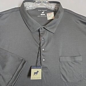 Horn Legend Men's 5XB Bamboo Charcoal Performance Polo Shirt Gray